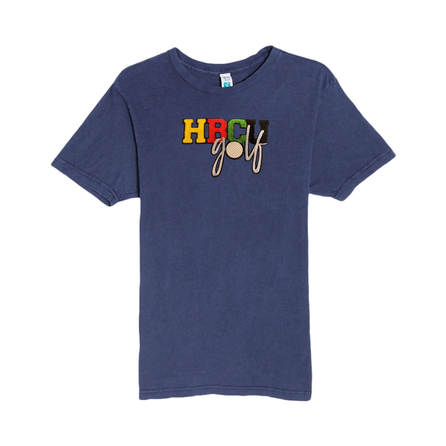 HBCU GOLF T-SHIRT - DENIM BLUE